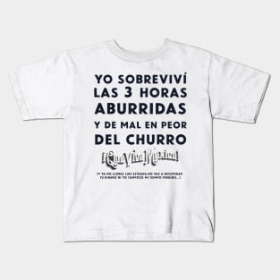 YO SOBREVIVI AL CHURRO Kids T-Shirt